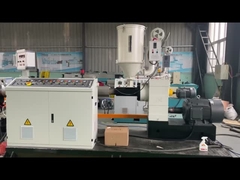 Wand-gewölbte Rohr-Verdrängungs-Fertigungsstraße PVCs DES PET-50-110mmPP einzelne