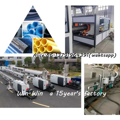Automatische Kunststoff-PVC-UPVC-Wasser-Elektro-PVC-Rohr-Extrusionslinie SPS-Steuerung