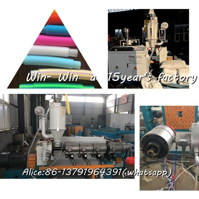 PP PE PVC-Rohrherstellungsmaschine Produktionslinie Einzel- oder Doppelschnecken-Wellrohr-Extrusionslinie