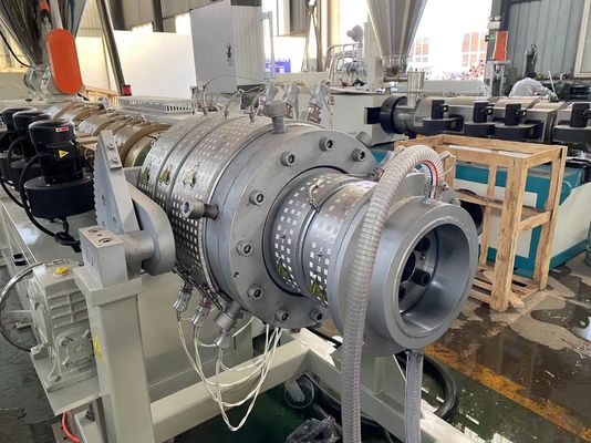 Elektroleitungsdraht Gas HDPE-Rohrextrusionslinie Einzelschnecke