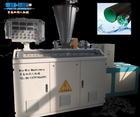 PVC-PE-Kunststoffrohr-Extruder, der Maschine für doppelwandiges Wellrohr herstellt
