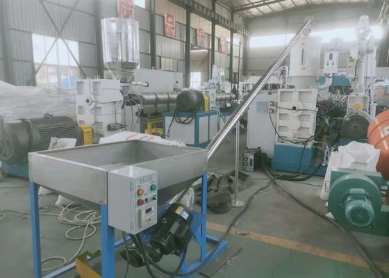 Plastik-PPR-HDPE gewölbte Rohr-Verdrängungs-Linie 37kw mit ABB-Konverter