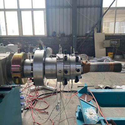 Konische Doppeldoppelschneckenextruder-Maschine automatisch für PVC-Rohr-Rohr-Rohr