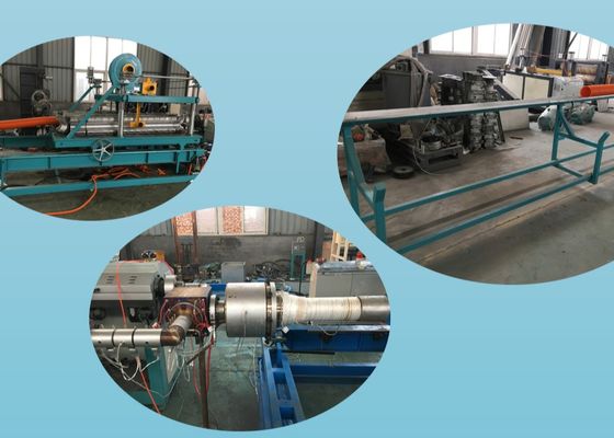 PET 16mm doppel-wandige gewölbte Rohr-Verdrängungs-Linie