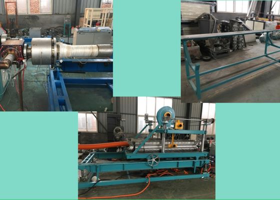 PET 50-100kg/H flexible Rohr-Maschinen-Stahldraht-verstärkte Schlauch-Maschine