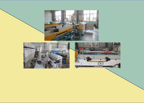 50mm HDPE gewölbte Rohr-Verdrängung, die Maschinen-Linie macht