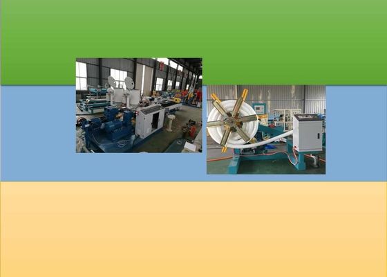 PET 65kw 150kg/H doppel-wandige gewölbte Rohr-Verdrängungs-Linie