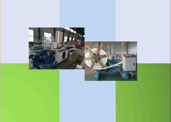 Weicher Helix 50kg/H runzelte PVC-Rohr, das Maschine herstellt