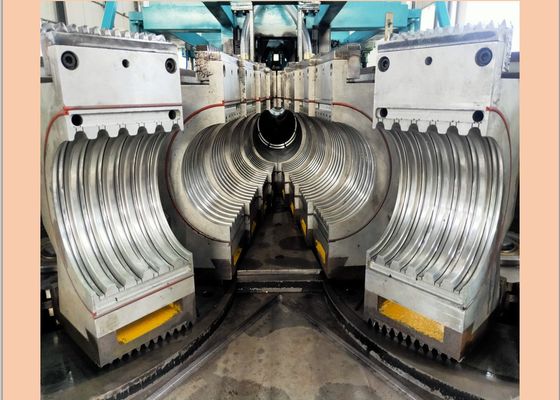 PET 400mm PLC-PVCs pp. gewölbte Rohr-Verdrängungs-Linie
