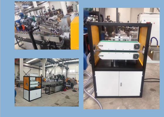 Doppel-wandiger HDPE-PVC PLC runzelte Rohr-Verdrängungs-Linie