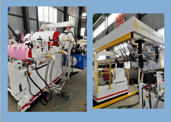 1000mm Kunststoffplatte-Verdrängungs-Linie Blatt-Extruder 500kg/H einzelner Schrauben-pp. PS