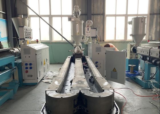 35mm HDPE einzelne Wand-gewölbte Rohr-Verdrängungs-Linie Antiabnutzung