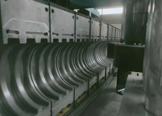 HDPE doppel-wandige gewölbte Rohr-Verdrängungs-Linie volles Intermeshing 6,5 m/min