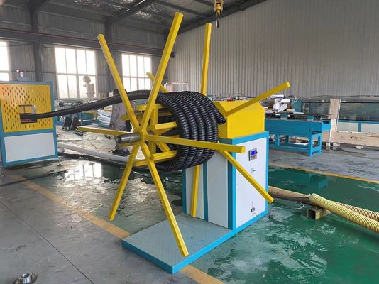 25-100mm HDPE pp. Kohlenstoff-Wickelfalzrohr-Plastikmaschinen-Fertigungsstraße