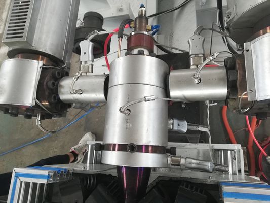 50-80kg/h HDPE/PP/PVC doppel-wandige gewölbte Rohr-Verdrängungs-Linie